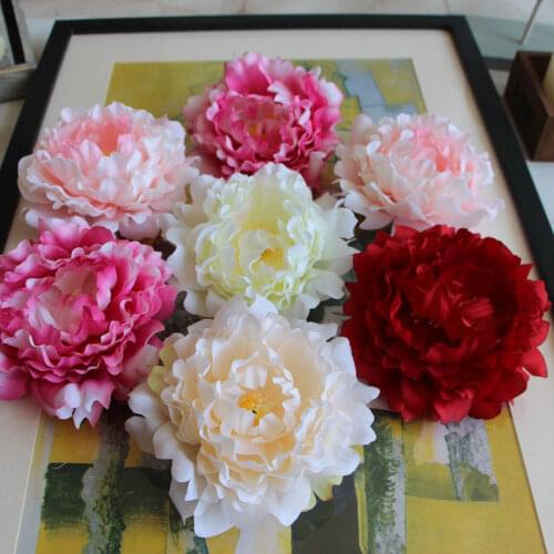 1pc Artificial Flower Peony Bouquet European Fall Vivid Fake Flowers For Wedding Home New Year Party Decor Silk Flowers