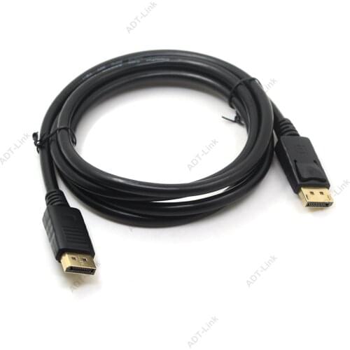 Displayport ( DP ) To Displayport ( DP ) Cable 1.8m 3m 5m 10m 2K*4K Resolution, 60Hz, 6 Feet, Black Compatible PC, Laptop, TV
