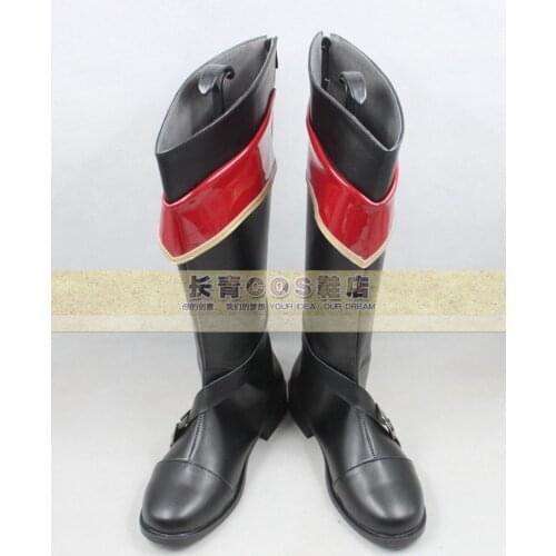Kantai Collection Kiso Black Long Cosplay Shoes Boots C006