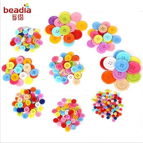 Round Mini Plastic Button Random Color Mixing Process Sewing Accessories Jewelry Clip Machine DIY Tools