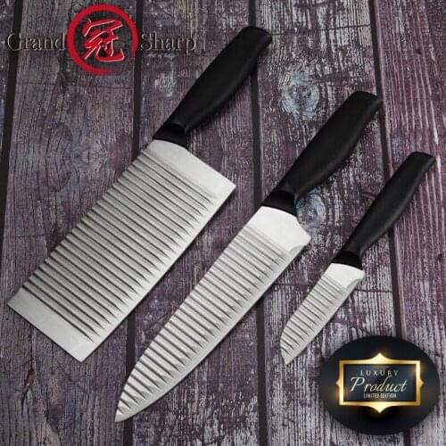 Kitchen Knives Set Chef Cleaver Paring Knife Stainless Steel Potato Peeler Cabbage Grater Slicer Advanced Cutting Tools Gadgets