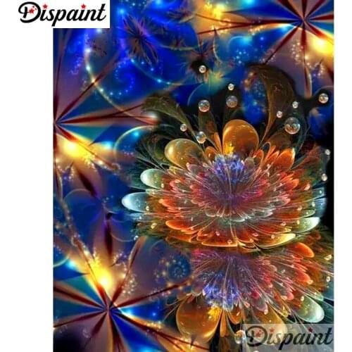 Dispaint Full Square/Round Drill 5D DIY Diamond Painting "Blooming flower" Embroidery Cross Stitch 3D Home Decor A10597