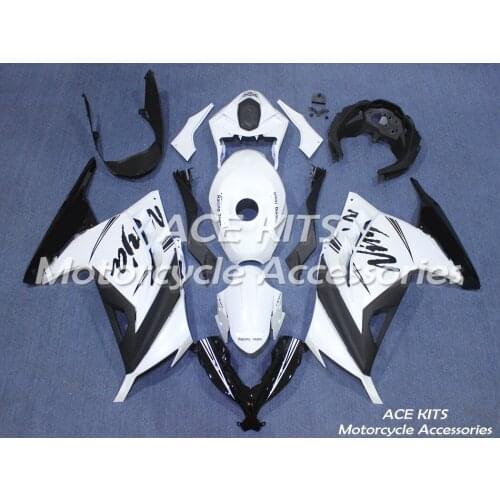 New ABS Motorcycle Fairings For Kawasaki Ninja300 EX300 2013-2017 13 14 15 16 17 Bodywork Black White Injection No.0006