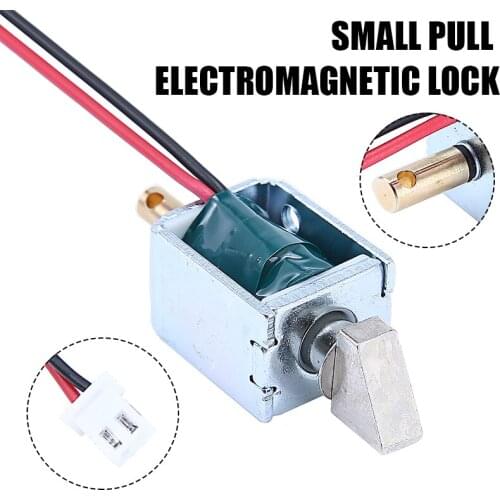 New DC12V 0.5A Mini Small Electric Bolt Magnetic Solenoid Lock Push-Pull Cylindrical Cabinet Door Lock