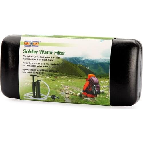 Portable Ceramic 0.1 Micron 2000L Soldier Water Filter Purifier Cleaner for Outdoor Survival Hiking Camping Emergency