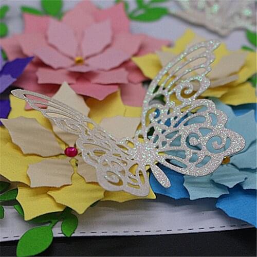 AZSG Beautiful butterfly Cutting Dies for DIY Scrapbooking dies Decoretive Embossing Stencial DIY Decoative Cards die cutter