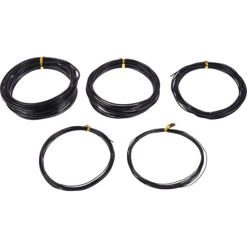 NEW Total 5m (Black) Bonsai Wires Anodized Aluminum Bonsai Training Wire With 5 Sizes (1.0 Mm,1.5 Mm,2.0 Mm 2.5mm .3mm)