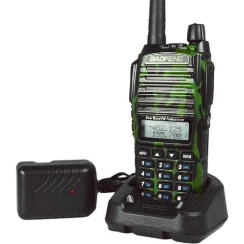 BaoFeng UV-82 Walkie Talkie UHF VHF Dual Band UV5R CB Radio 128CH VOX Flashlight Dual Display FM Transceiver for Hunting Radio