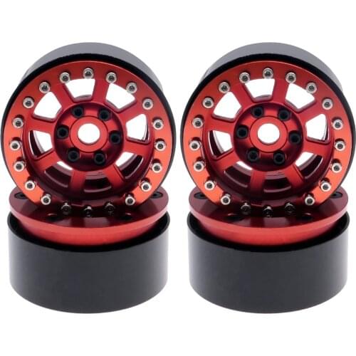 RCAWD 4pcs 1.9” BEADLOCK WHEEL FOR 12MM HEX SCALE CRAWLERS for 1-10 RGT 86100 86110 FTX5579 Outback Fury crawler parts