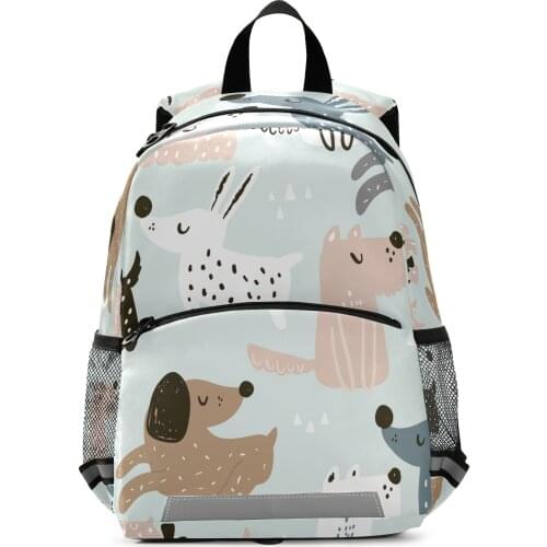ALAZA 2021 New 3D Children School Bags for Girls Boy Children Backpacks Kindergarten Cartoon Dog Animal Toddle Kids Backpack