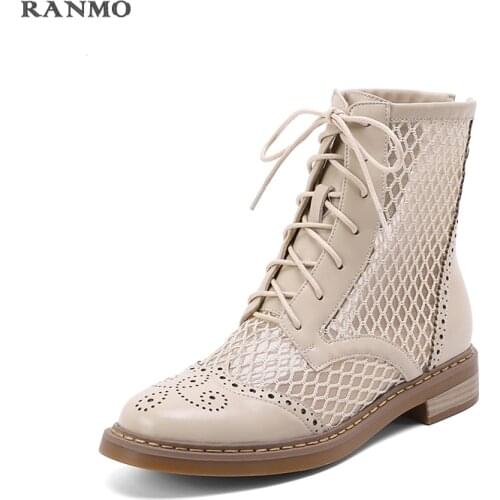 Sandals with Hollow Womens Short Tube Network Boots with White Tulle Roman Shoes for Womens Platform Heels for Womens Boots