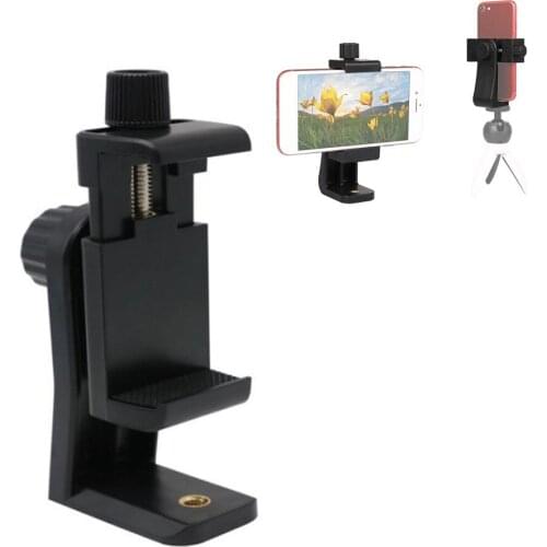 Phone Tripod Mount Adapter Clip Support Holder Stand Vertical&Horizontal Video Shooting for Andriod Smart Phones