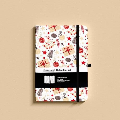 Christmas Gift A5 Dotted Notebook Dot Hard Cover Grid Journal 100gsm Travel Planner Diary