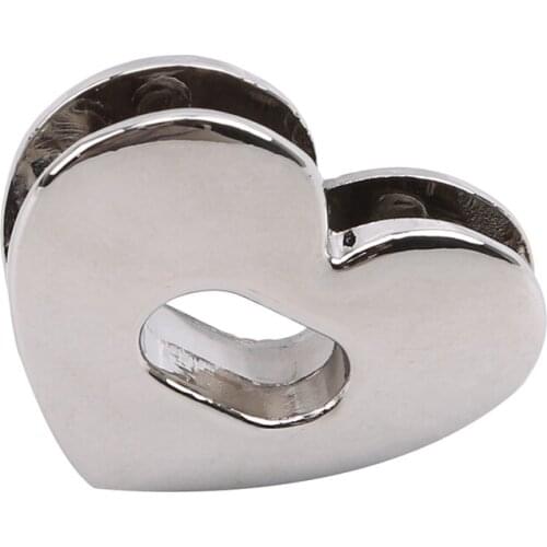 New Heart Shape Clasp Metal Hardware For DIY Handbag Bag Turn Lock Twist Lock Purse Clasps Locks Bag Accessories