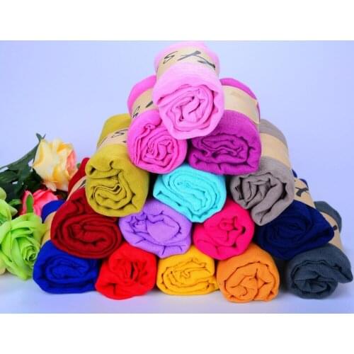 Lady women long candy colors soft cotton Scarf Wrap Shawl scarves fashion stole