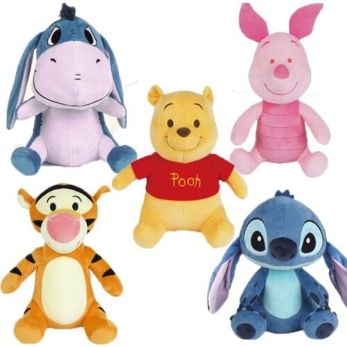 Disney 1piece winnie bear mickey tigger Eeyore donkey Piglet pig Lion King Simba stuffed gift toys boys girls brithday gift
