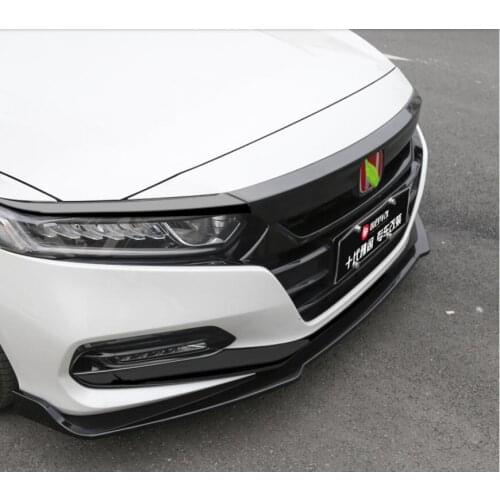 3pcs/Set ABS Front Bumper Lip For Honda Accord 2018 2019 2020