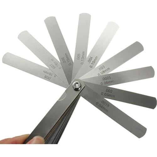 32pcs Range Finder Feeler Gauge Valve Teaching Feeler Gauge 0.04-0.88 mm Copper Sheet Brand New