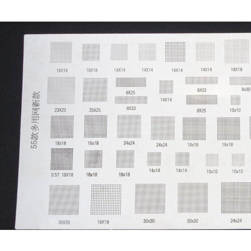 M4YC 4PCS Universal BGA Stencil for MTK MSM CPU PM Power IC Reball Pin BGA Direct Heat Template