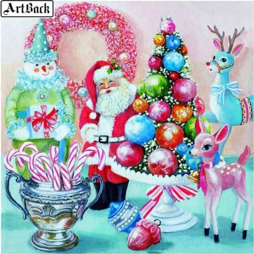5d diamond painting candy picture Christmas gift full square drill diamond embroidery 3d stick drill embroidery crafts