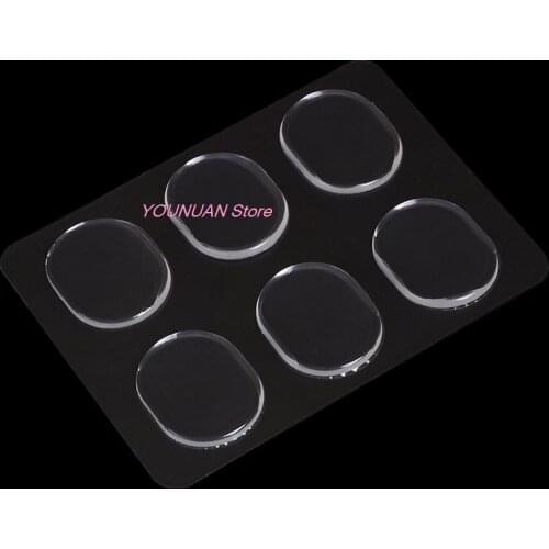 6 Stks/set Nieuwe Transparante Snare Drum Mute Pad Drum Demper Gel Pads Snare Tom Drum Uitlaat Mute Instrument Accessoires