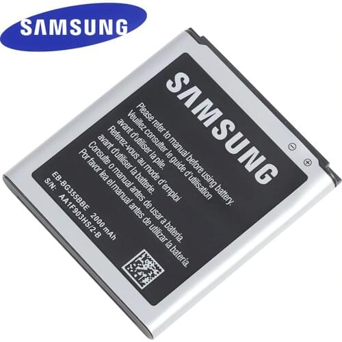 SAMSUNG EB-BG355BBE Original Replacement Phone Battery For Samsung GALAXY Core 2 G355H SM-G3556D G355 G3559 G3558 G3556D 2000mAh