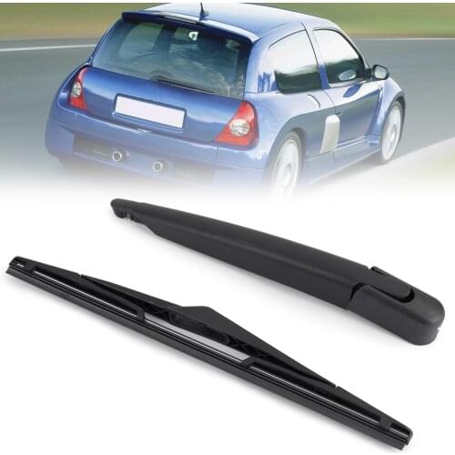 Areyourshop Rear Window Windshield Wiper Arm Blade Set For Renault Clio II 1998-2012 7701040187 299040855 Car Exterior Parts