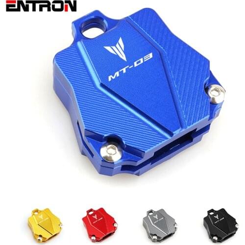 Logo MT03 Key Shell Case Protective Cover Cap (Key Without Chip) For Yamaha MT03 MT 03 MT-03 Motorcycle Accessories