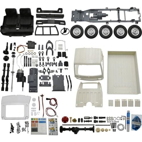 DIY RC Truck Toy Kits Upgraded Full-scale 2.4G RC Drift Car Body Assembly Kit for 1/10 WPL D12 D12KM RC Truck Accessories