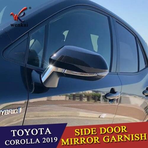 For Toyota Corolla Sport Hatch Hatchback Auris 2019 Side Door Rear View Mirror Cover Trim Cap Garnish
