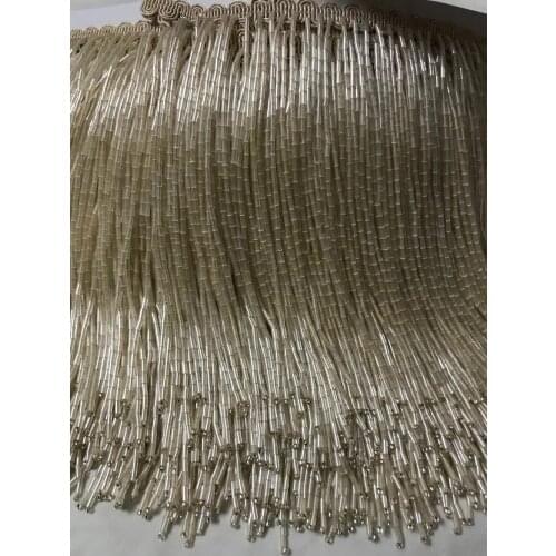 15cm high class SYJ-5627 beaded Fringe Ribbon Trim Fringe Tassel Lace Trim for party dress decoration