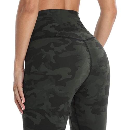#LO Fashion Womens Camouflage Printing Leggings Tightening Sports Casual Yoga Pants Empire Leggings Tightening Sports Casual