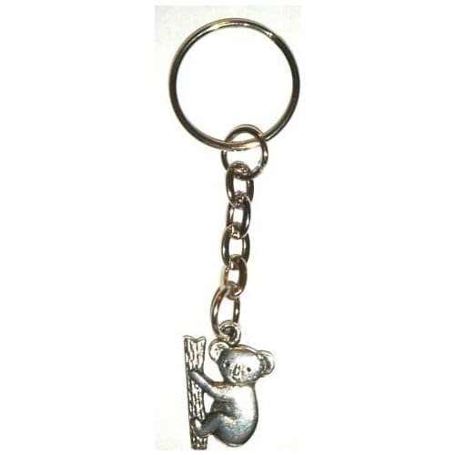 Fashion Jewelry Vintage Koala Bear Charm Fit Keyrings Key Ring Gift Accessories 50pcs Fast shipping D254