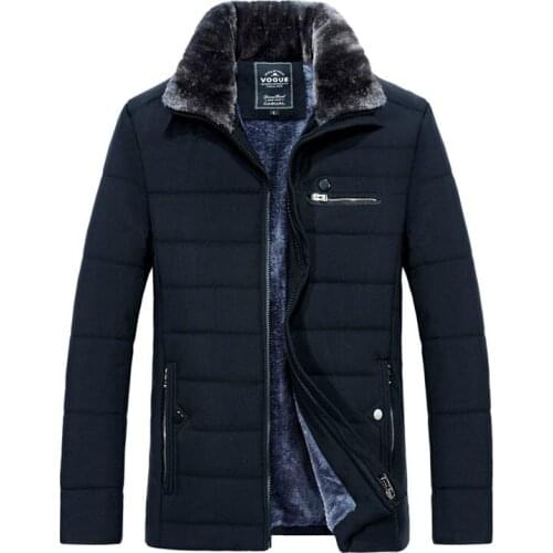 Winter Men Thick Warm Jacket Male Cotton Fluff Lining Parkas Male Casual Fur Collar Outwear Windbreaker Hooded 5XL,TA1208