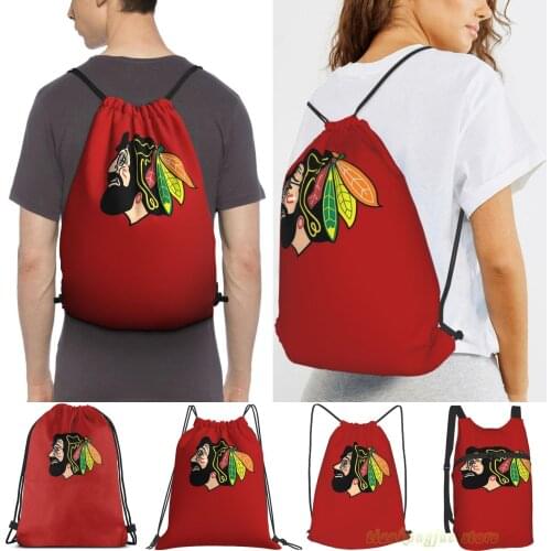 Men Outdoor Travel Drawstring Backpack Bags Jerry Hawk -- Blackhawks Jerry Garcia Women Sports Travel Bag Fitness Swimming Bag