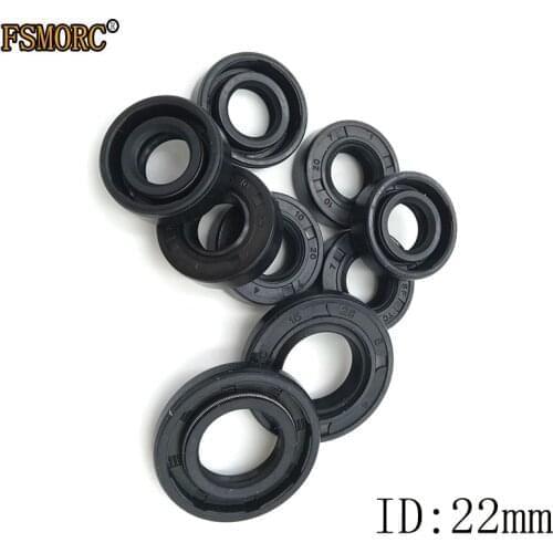 NBR Shaft Oil Seal TC-22*28*30*32*34*35*36*38*40*42*47*50*52*56*4/5/6/7/8/9/10/12 Nitrile Covered Double Lip With Garter Spring