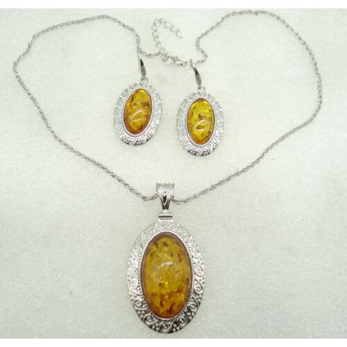 New Natural stone GOLDEN HONEY PRESSED Quartz Crystal Opal tiger eye DAmber Pendant for diy Jewelry making necklace Accessories