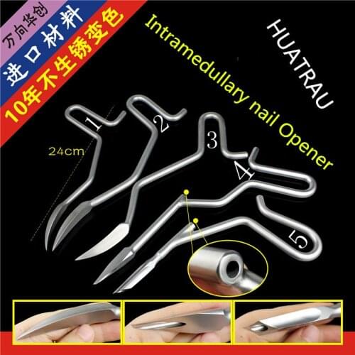 Orthopedic instruments femur tibia intramedullary nail screw operation hollow opener opening cone square triangle arc make wound