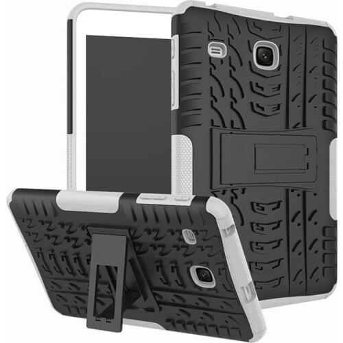 Durable Case for Samsung Galaxy Tab E 8.0 T377 T375 Tablet Shockproof Silicone TPU Hybrid Cover with Kickstand+Stylus