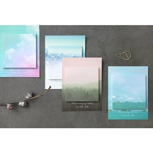 Natural landscape sticky note memo pad(1pack)