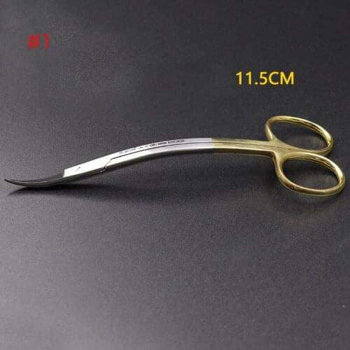 Dental tools S-shaped bending scissors stitching scissors medical oral dentistry pet grooming plastic surgery