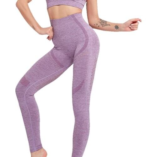 High Waist Fitness Gym Leggings Women Seamless Energy Tights Workout Running Activewear Yoga Pants Hollow Sport Leggings Women