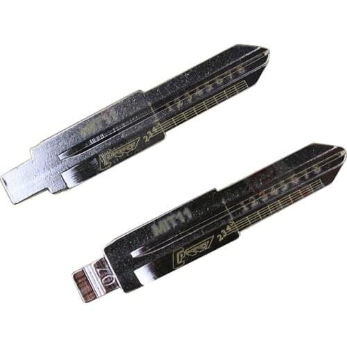 07# MIT11 key blank Engraved Line Key Scale Shearing Teeth Blank Car Key Blade