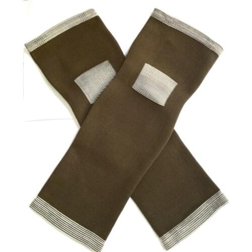 2pairs/lot free ship Good Quality Tourmaline Knee Protection Pads Magnetic Therapy Elastic Long Knee Support Sleeve Wraps