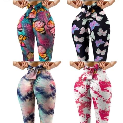 2021 Spring Summer Floral Camouflage Womens for Leggins Casual Style Slim Stretch Sporty Trousers Leggings Long Pants