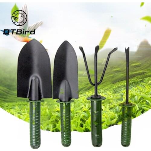 4pcs/lot Garden Tool Combination Flower Planting Shovel Garden Plastic Handle four-piece Flower Shovel Hand Tools