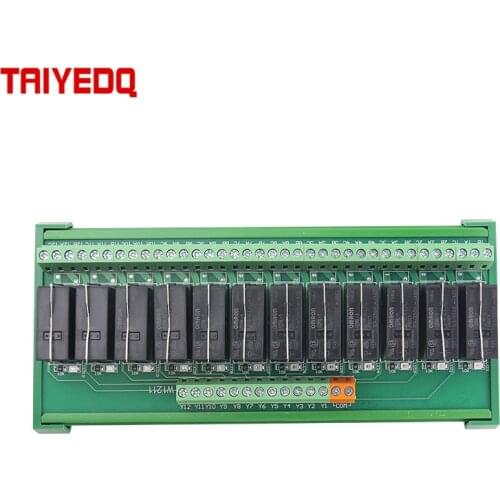 8 Channels 12 Channels OHM 1NO+ 1NC DIN Rail Mount Interface Relay Module PLC DC 12V 24V PNP/NPN Compatible