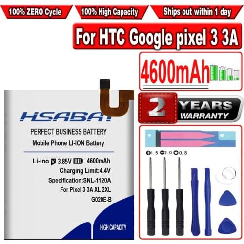 HSABAT 4200mAh G020E-B Battery for HTC Google pixel 3 3A