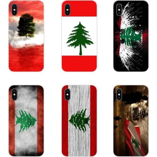 For Samsung Galaxy A5 A6S A7 A8 A9S Star J4 J6 J7 J8 Prime Plus 2018 Lebanese Grungy Flag Banner Accessories Phone Cases Covers