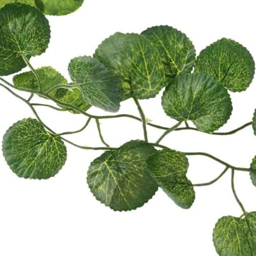 Artificial Vine Reptile Terrarium Box Habitat Decoration Lizard Green Fake Plants Leaves